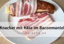 Knacker mit Käse im Bacon-Mantel