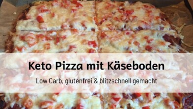 Mehr über den Artikel erfahren Keto Pizza mit Käseboden – Low Carb, glutenfrei & blitzschnell gemacht