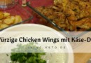 Würzig panierte Chicken Wings mit Käse-Dip