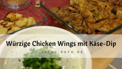 Mehr über den Artikel erfahren Würzig panierte Chicken Wings mit Käse-Dip