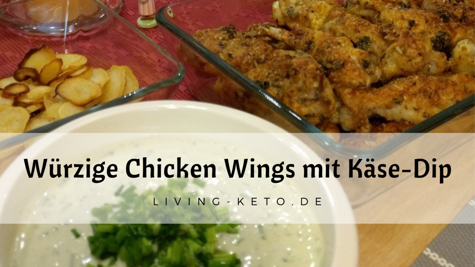 Du betrachtest gerade Knusprige ketogene Chicken Wings mit würzigem Käse-Dip