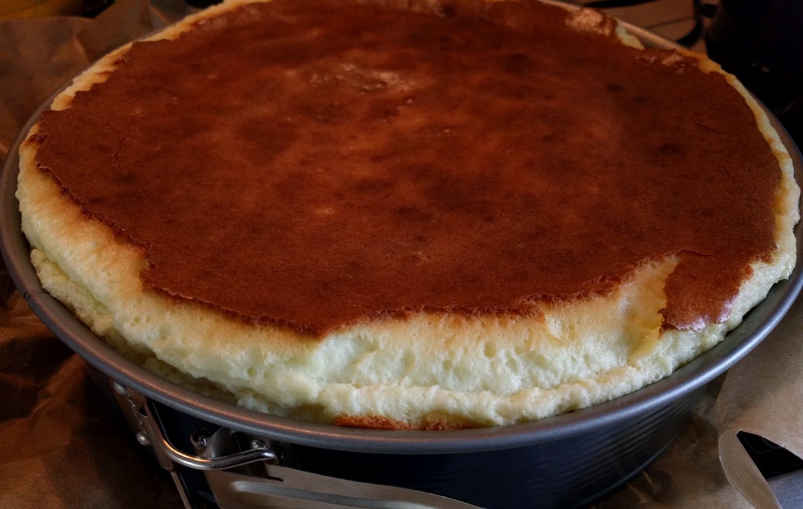 Erdbeer Kaesekuchen Nach dem Backen