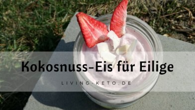 Mehr über den Artikel erfahren Kokos-Erdbeereis für Eilige