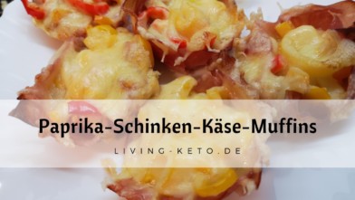 Mehr über den Artikel erfahren Paprika-Schinken-Käse-Muffins – ein kleiner Keto-Snack