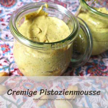 Cremige Pistazienmousse - ketogenes Dessert